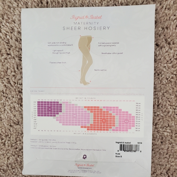 Ingrid&Isabel MATERNITY sheer tights - Picture 2 of 6